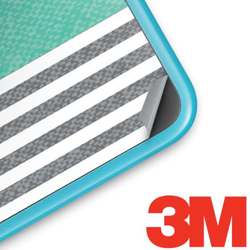 Teal and Grey Stripes Nintendo 2DS XL (2017) Skin