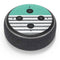 Teal and Grey Stripes Amazon Echo Dot Skin