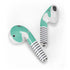 Teal and Grey Stripes Apple AirPods 2 Skin