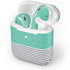 Teal and Grey Stripes Apple AirPods 2 Skin