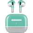 Teal and Grey Stripes Apple AirPods (3rd Gen 2021) Skin