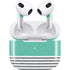 Teal and Grey Stripes Apple AirPods (3rd Gen 2021) Skin