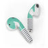Teal and Grey Stripes Apple AirPods Skin