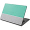 Teal and Grey Stripes Dell Chromebook Skin