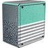 Teal and Grey Stripes Cooler Master MasterBox Q300L Mini Tower Skin