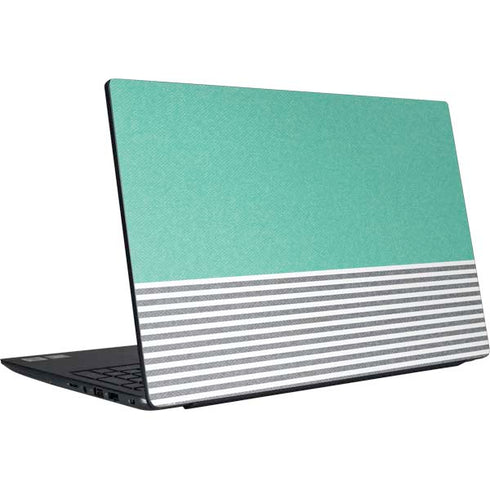 Teal and Grey Stripes Dell Vostro Skin