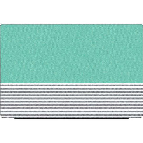 Teal and Grey Stripes Dell Vostro Skin