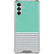 Teal and Grey Stripes Galaxy A13 5G Clear Case