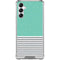 Teal and Grey Stripes Galaxy A14 5G Clear Case