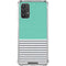 Teal and Grey Stripes Galaxy A32 5G Clear Case