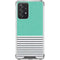 Teal and Grey Stripes Galaxy A52 5G Clear Case