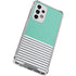 Teal and Grey Stripes Galaxy A53 5G Clear Case