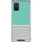 Teal and Grey Stripes Galaxy A71 5G Clear Case