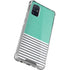 Teal and Grey Stripes Galaxy A71 5G Clear Case