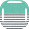 Teal and Grey Stripes Galaxy Buds Live Skin