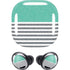 Teal and Grey Stripes Galaxy Buds Pro Skin