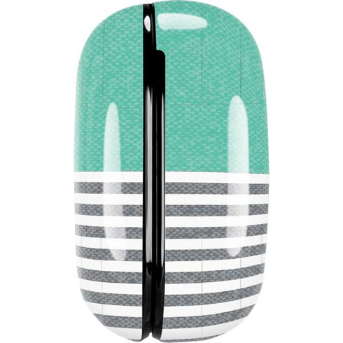 Teal and Grey Stripes Galaxy Buds Pro Skin