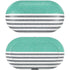 Teal and Grey Stripes Galaxy Buds Skin