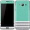 Teal and Grey Stripes Galaxy J3 Skin