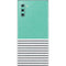 Teal and Grey Stripes Galaxy Note 10 Skin