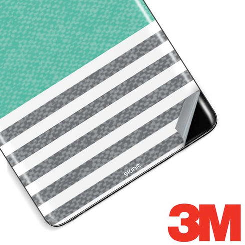 Teal and Grey Stripes Galaxy Note 8 Skin