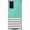 Teal and Grey Stripes Galaxy Note20 5G Clear Case