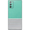 Teal and Grey Stripes Galaxy Note20 5G Skin