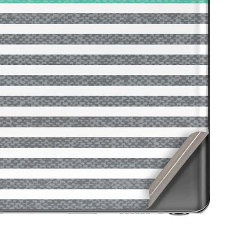 Teal and Grey Stripes Galaxy Note20 5G Skin