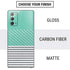 Teal and Grey Stripes Galaxy Note20 5G Skin