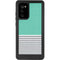 Teal and Grey Stripes Galaxy Note20 5G Waterproof Case