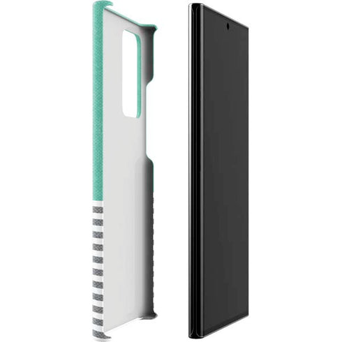 Teal and Grey Stripes Galaxy Note20 Ultra 5G Lite Case