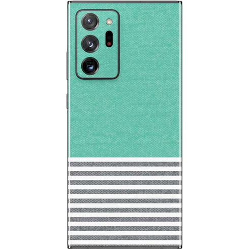 Teal and Grey Stripes Galaxy Note20 Ultra 5G Skin