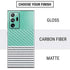 Teal and Grey Stripes Galaxy Note20 Ultra 5G Skin