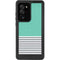 Teal and Grey Stripes Galaxy Note20 Ultra 5G Waterproof Case