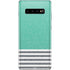 Teal and Grey Stripes Galaxy S10 Plus Skin