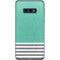Teal and Grey Stripes Galaxy S10e Skin