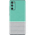 Teal and Grey Stripes Galaxy S20 Fan Edition Skin