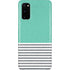 Teal and Grey Stripes Galaxy S20 Lite Case