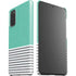 Teal and Grey Stripes Galaxy S20 Lite Case