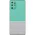 Teal and Grey Stripes Galaxy S20 Plus Skin