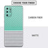 Teal and Grey Stripes Galaxy S20 Plus Skin