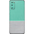 Teal and Grey Stripes Galaxy S20 Skin