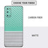 Teal and Grey Stripes Galaxy S20 Skin