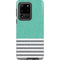 Teal and Grey Stripes Galaxy S20 Ultra 5G Pro Case