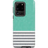 Teal and Grey Stripes Galaxy S20 Ultra 5G Pro Case