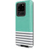 Teal and Grey Stripes Galaxy S20 Ultra 5G Pro Case
