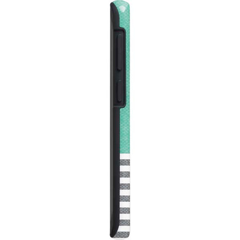 Teal and Grey Stripes Galaxy S20 Ultra 5G Pro Case