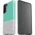 Teal and Grey Stripes Galaxy S21 Plus 5G Pro Case
