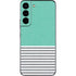 Teal and Grey Stripes Galaxy S22 Skin