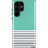 Teal and Grey Stripes Galaxy S22 Ultra Pro Case